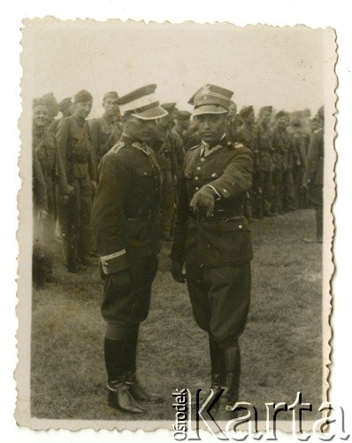 1937, Rozewie, Polska.
Obóz letni przysposobienia wojskowego DOK VII. Oryginalny podpis: 