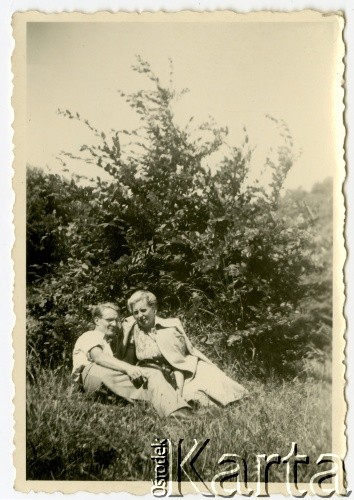 1949, Niemcy. 
Otto Kramme, znajomy Władysława Gorcholi, z żoną. Zdjęcie podarowane Władysławowi Grocholi. Oryginalny podpis: 