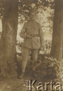 Prawdopodobnie przed 1918.
Żołnierz Armii gen, Józefa Hallera (prawdopodobnie).
Fot. NN, zbiory Ośrodka KARTA, przekazała Wiesława Grochola