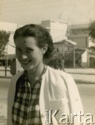 1946, Egipt.
Portret Hanny Guziorskiej.
Fot. NN, zbiór Ośrodka KARTA, przekazała Wiesława Grochola