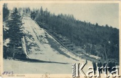 1931-1939, Zakopane, Polska.
Skocznia narciarska.
Fot. NN, zbiory Ośrodka KARTA, przekazała Janina Kuszell