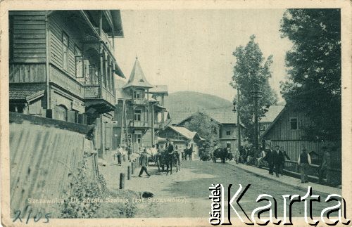 1929-1930, Szczawnica, Polska
Ulica Józefa Szałaja.
Fot. NN, zbiory Ośrodka KARTA, przekazała Janina Kuszell