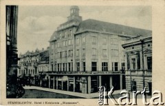 Przed 1939, Stanisławów, Polska.
Hotel i Kawiarnia 