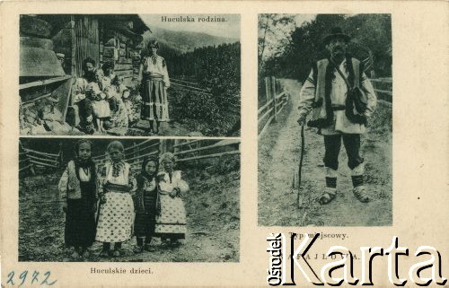 Przed 1939, Rafajłowa, woj. stanisławowskie, Polska.
Huculi.
Fot. NN, zbiory Ośrodka KARTA, przekazała Janina Kuszell