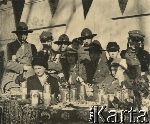 1922, Polska.
Grupa harcerzy.
Fot. NN, zbiory Ośrodka KARTA, przekazał Emil Mieszkowski