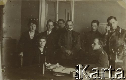 1918, Lwów.
Sztab obrony Lwowa.
Fot. NN, zbiory Ośrodka KARTA, udostępniła Jadwiga Parasiewicz-Kaczmarska
