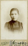 1901, Przemyśl, Galicja, Austro-Węgry.
Eugenia Mitisówna, późniejsza żona Kazimierza Brończyka.
Fot. H. Hutter, zbiory Ośrodka KARTA, przekazała Teresa Wojciechowska
