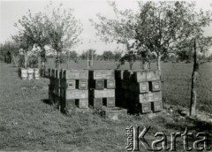 1944, Włochy.
Kampania włoska. Skrzynie z amunicją.
Fot. NN, zbiory Ośrodka KARTA, udostępniła Magdalena Braun