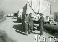 1944, Włochy.
Widoczny konwój 69 pułku pancernego. 
Fot. NN, zbiory Ośrodka KARTA, udostępniła Magdalena Braun
