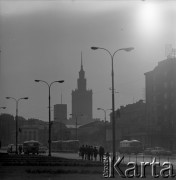 1973, Warszawa, Polska.
Panorama Śródmieścia od strony Al. Jerozolimskich.
Fot. Lubomir T. Winnik, zbiory Ośrodka KARTA