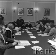 1973, Warszawa, Polska.
Spotkanie Związku Literatów Polskich.
Fot. Lubomir T. Winnik, zbiory Ośrodka KARTA