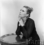1972, Warszawa, Polska.
Aktorka Ewa Wiśniewska.
Fot. Lubomir T. Winnik, zbiory Ośrodka KARTA