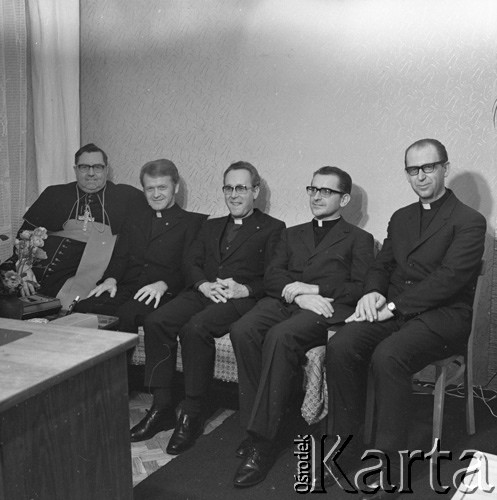 1971, Warszawa, Polska.
Wizyta amerykańskich duchownych.
Fot. Lubomir T. Winnik, zbiory Ośrodka KARTA