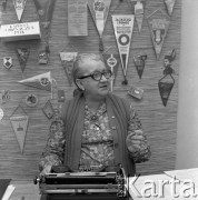 1971-1973, Warszawa, Polska.
Sekretariat Polskiego Towarzystwa Turystyczno-Krajoznawczego (PTTK).
Fot. Lubomir T. Winnik, zbiory Ośrodka KARTA