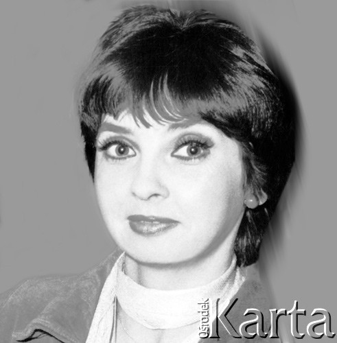Lata 80-te, Warszawa, Polska.
Aktorka Elżbieta Nowosad.
Fot. Lubomir T. Winnik, zbiory Ośrodka KARTA