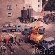 1972, Warszawa, Polska.
Budowa Trasy Łazienkowskiej.
Fot. Lubomir T. Winnik, zbiory Ośrodka KARTA
