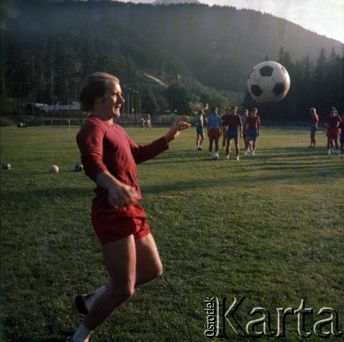 1972, Zakopane, Polska.
Zgrupowanie polskiej reprezentacji piłki nożnej.
Fot. Lubomir T. Winnik, zbiory Ośrodka KARTA
