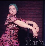 1972-1973, Warszawa, Polska.
Aktorka Anna Seniuk.
Fot. Lubomir T. Winnik, zbiory Ośrodka KARTA