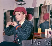 1972-1973, Warszawa, Polska.
Aktorka Anna Seniuk.
Fot. Lubomir T. Winnik, zbiory Ośrodka KARTA