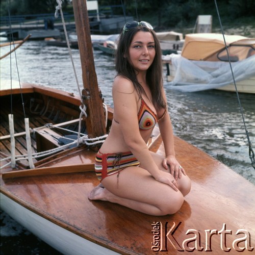 1973, Warszawa, Polska.
Aktorka Barbara Dobrzyńska.
Fot. Lubomir T. Winnik, zbiory Ośrodka KARTA