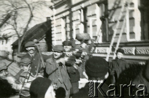 1939-1945, prawdopodobnie Jasło.
Orkiestra.
Fot. NN, album nieznanego żołnierza Wehrmachtu, kolekcja Tomasza Kopańskiego, zbiory Ośrodka KARTA