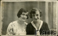 1931, brak miejsca.
Portret dwóch kobiet.
Fot. NN, zbiory Ośrodka KARTA, przekazała Anna Masewicz.