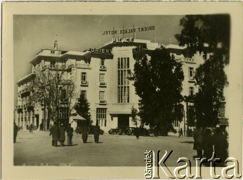 1943, Damaszek, Syria.
Orient Palace Hotel w Damaszku.
Fot. NN, zbiory Ośrodka KARTA, przekazała Anna Masewicz.