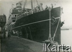 Przed 1939, brak miejsca.
Polski statek pasażerski SS 