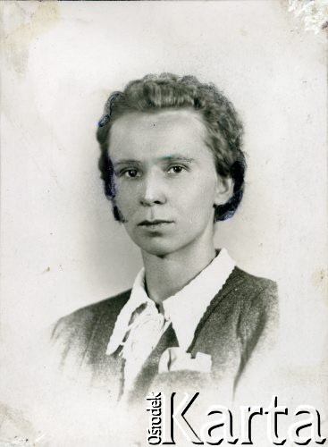 1946, Polska.
Adela, siostra Wacława Urbanowicza.
Fot. NN, kolekcja Wacława Urbanowicza, zbiory Ośrodka KARTA