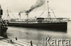1930-1939, Polska.
Polski statek pasażerski SS 