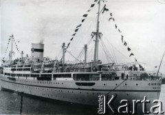 1939, brak miejsca.
Statek pasażerski MS 