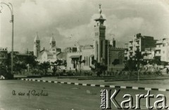 Port Said, Egipt.
Fragment miasta.
Fot. NN, kolekcja Wacława Urbanowicza, zbiory Ośrodka KARTA