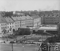 1948, Warszawa, Polska.
Budowa Rynku na Mariensztacie.
Fot. Jerzy Konrad Maciejewski, zbiory Ośrodka KARTA