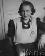 Po 1952, Warszawa, Polska.
Irena Gembicka, dziennikarka z redakcji 