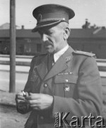 Po 1945, brak miejsca.
Gen. Maslaricz (?) z Jugosławii.
Fot. Jerzy Konrad Maciejewski, zbiory Ośrodka KARTA