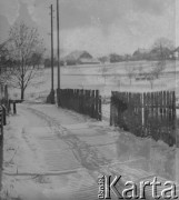 1942-1944, Münchenbuchsee, Szwajcaria.
Pejzaż zimowy.
Fot. Jerzy Konrad Maciejewski, zbiory Ośrodka KARTA 
