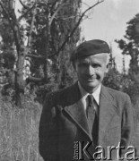 1945-1946, Lys-lez-Lannoy, Francja.
Sierż. Jerzy Konrad Maciejewski. Po wyjeździe ze Szwajcarii został korespondentem wojennym gazety 