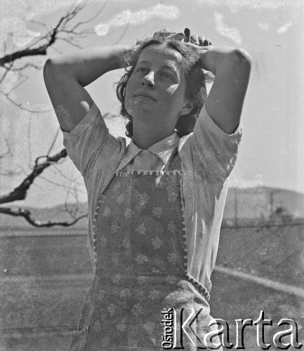 1940-1941, Münchenbuchsee, Szwajcaria.
Szwajcarka Hildi. 
Fot. Jerzy Konrad Maciejewski, zbiory Ośrodka KARTA