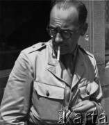 1943-1945, Baden, Szwajcaria.
Ppor. Władysław Żeleński z 2. Dywizji Strzelców Pieszych podczas internowania. Razem z innymi żołnierzami wydawał gazetę 