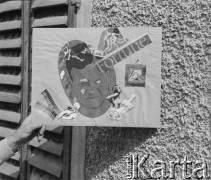 1943-1945, Baden, Szwajcaria.
Autokarykatura żołnierza-malarza pchor. Jana Fortuny z 2. Dywizji Strzelców Pieszych.
Fot. Jerzy Konrad Maciejewski, zbiory Ośrodka KARTA
