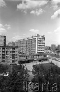 Lata 70., Szczecin, Polska.
Ul. M.Buczka (obecnie marsz. J. Piłsudskiego).
Fot. Maciej Jasiecki, zbiory Ośrodka KARTA