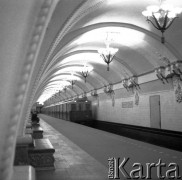 1966, Moskwa, ZSRR.
Metro.
Fot. Maciej Jasiecki, zbiory Ośrodka KARTA