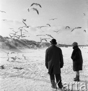 Lata 60.-70., Polska.
Zima na plaży.
Fot. Maciej Jasiecki, Fundacja Ośrodka KARTA