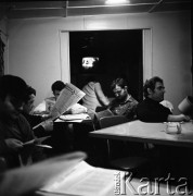 1972, brak miejsca.
Na pokładzie MS Jedność Robotnicza.
Fot. Maciej Jasiecki, zbiory Ośrodka KARTA