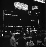 1972, Kopenhaga, Dania.
Miasto nocą. Zdjęcie zrobione w czasie rejsu MS Jedność Robotnicza.
Fot. Maciej Jasiecki, zbiory Ośrodka KARTA
