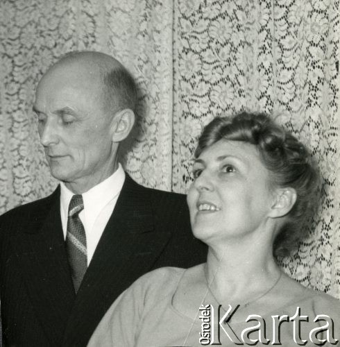 1957, brak miejsca.
Portret Wacława i Sławy Straszyńskich.
Fot. NN, zbiory Ośrodka KARTA, przekazała Danuta Tyszyńska-Kownacka.