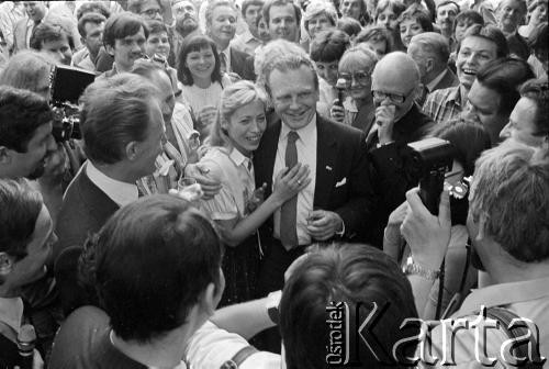 6-12.06.1981, Polska.
Wizyta Czesława Miłosza w Polsce po otrzymaniu Literackiej Nagrody Nobla.
Fot. Tomasz Tomaszewski, zbiory Ośrodka KARTA.