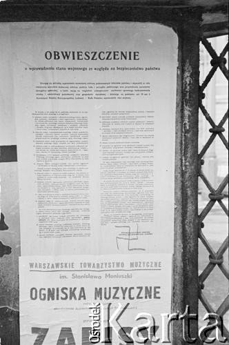 Po 13.12.1981, Warszawa, Polska.
