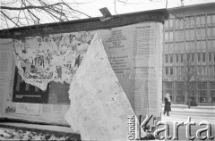Po 13.12.1981, Warszawa, Polska.
Początek stanu wojennego. 