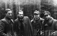 Grudzień 1943, Góry Świętokrzyskie.
Oficerowie Zgrupowań Partyzanckich AK 